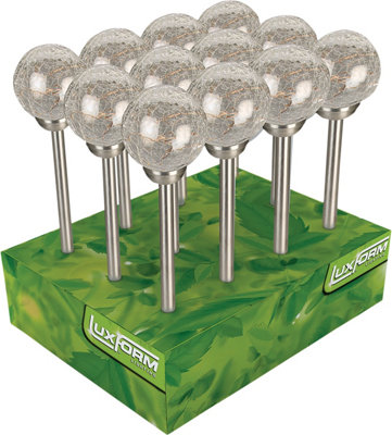 Luxform Mambo Stainless Steel Led Garden Solar Spike Light 12 Pack - Image 7
