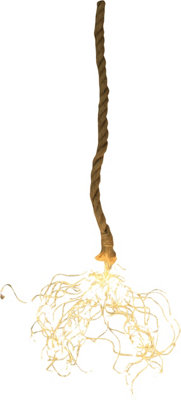 B&Q -  Luxform Indoor & Outdoor Battery Operated Hemp Rope Light With Branch