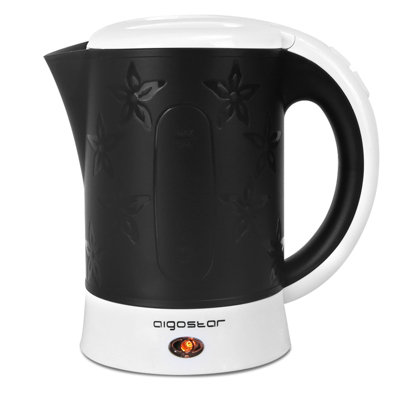 Aigostar Small Travel Kettle Electric650W 0.6L Ith 2 Cups And 2 SpoonsBlack from B&Q