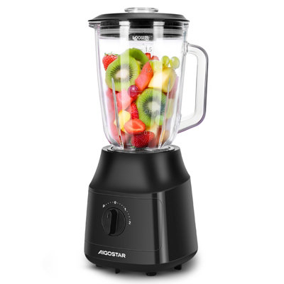 Aigostar 1.5L Blender Smoothie Maker 800W Glass Jug Blender from B&Q