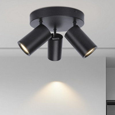 Aigostar 3 Way Spotlight Ceiling Lights Round Gu10 Kitchen Lights Ceiling from B&Q