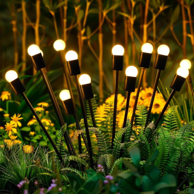 Aigostar Led Solar Path Light4 Pack Solar Firefly Lights Warm from B&Q