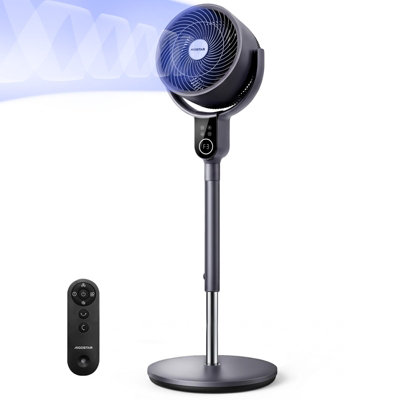 Aigostar 3D Oscillating Standing FanQuiet Dc Air Circulator Pedestal Fan from B&Q