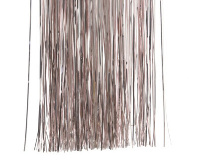 Decoris Blush Pink Lametta Foil Tinsel Garland Strand Christmas 50Cm X 40Cm from B&Q