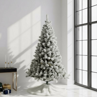 Snowy Imperial Hinged Pine Christmas Tree from B&Q