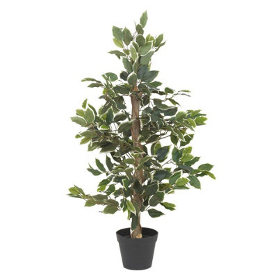 Urbn-Living Urbnliving White Tipped Large 95Cm Artificial Plants Home Office Garden Feature Faux Plant Tree Pot New from B&Q