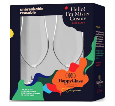 Unbreakable Happy Glasses -Mister Gustav from B&Q