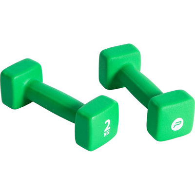 Pure2ImproveNeoprene Coated DumbbellSet 2 X 2Kg from B&Q