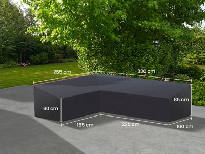 Norfolk Leisure Life Cover 11Lounge L-Shape Left L255Cm X W330Cm X H85/60Cm from B&Q