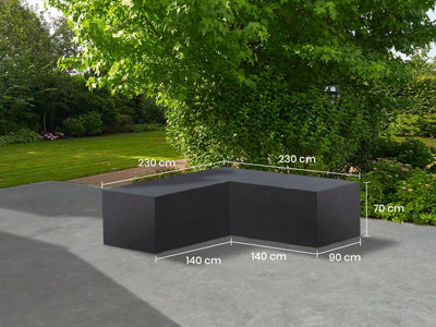 Norfolk Leisure Life Cover 19Lounge L-Shape L230Cm X W230Cm X H70Cm from B&Q