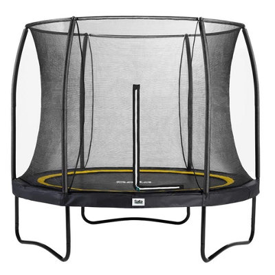 10Ft Salta Black Round Comfort Edition Trampoline With Enclosure from B&Q