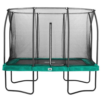 10Ft X 7Ft Salta Green Comfort Edition Rectangular Trampoline With Enclosure from B&Q