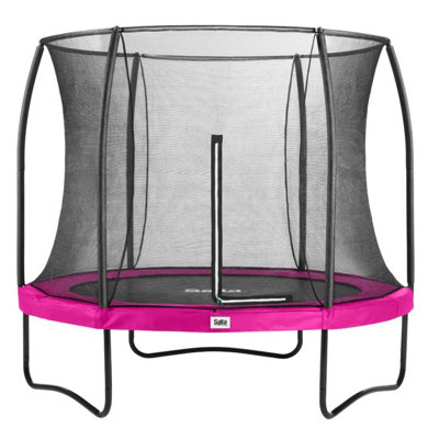 10Ft Salta Pink Round Comfort Edition Trampoline With Enclosure from B&Q