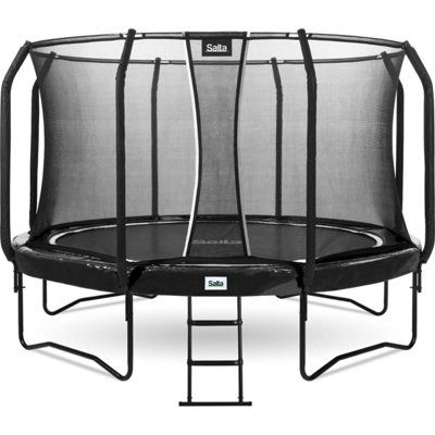 12Ft Salta Black Round First Class Edition Trampoline With Enclosure from B&Q