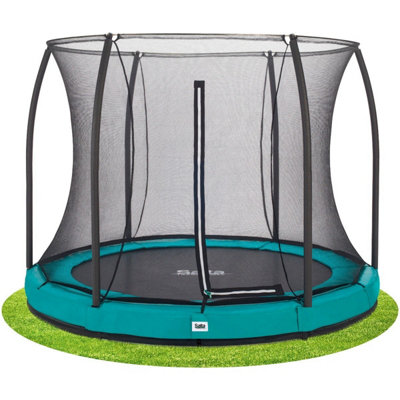 10Ft Salta Green Comfort Edition Inground Round Trampoline With Enclosure from B&Q