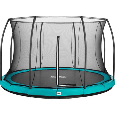 12Ft Salta Green Comfort Edition Inground Round Trampoline With Enclosure from B&Q