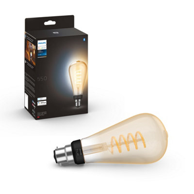 B&Q -  White Ambiance Filament St72 B22