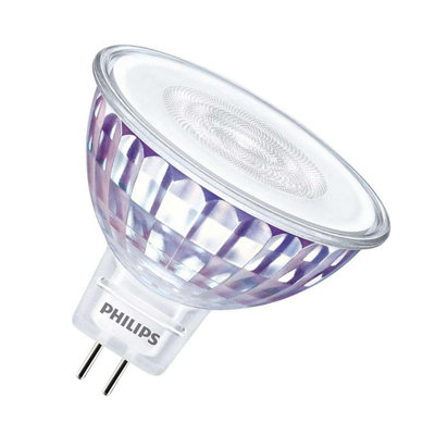 Philips White Master Value 12V Led Mr16 Bulb 7.5W 12V Dimmable Gu5.3 Warm Size 7