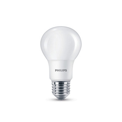 Philips Classic 5W 470Lm Frosted A60 Warm & Neutral Led Dimmable Bulb White/Light
