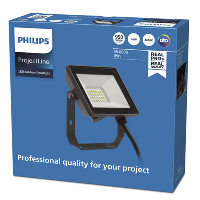 B&Q -  Led Projectline Floodlight 10W 4000K