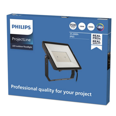 Philips Led Projectline Floodlight 100W 4000K from B&Q