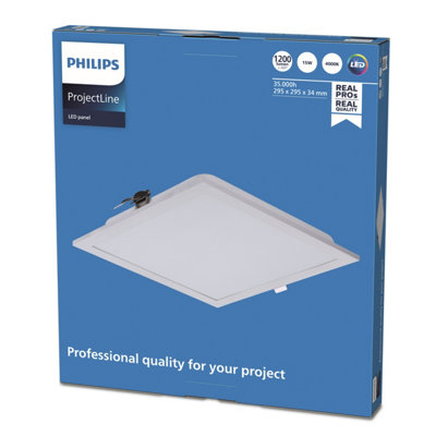 2 x Philips LED Panel White 1200lm 360deg 15w 4000k 230v IP20 295mm - Image 4
