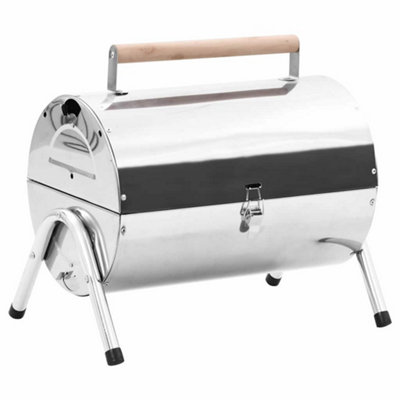 Walplus Portable Tabletop Charcoal Bbq Grill Stainless Steel Double Grids