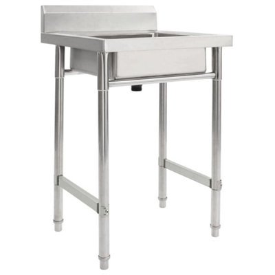 Walplus Kitchen Sink Single Basin Stainless Steel