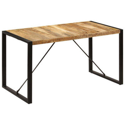 Vidaxl Dining Table 140X70X75 Cm Solid Mango Wood from B&Q