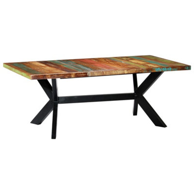 Vidaxl Dining Table 200X100X75 Cm Solid Reclaimed Wood from B&Q
