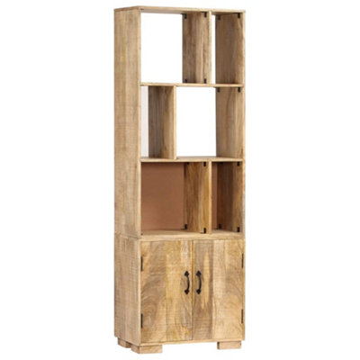 Vidaxl Solid Mango Wood Bookshelf Bookcase Standing Shelf Display Unit Stand - Image 3