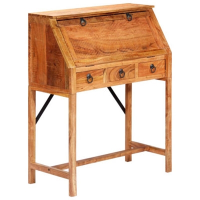 Vidaxl Writing Desk 90X40X107Cm Solid Acacia Wood Writing Desks from B&Q