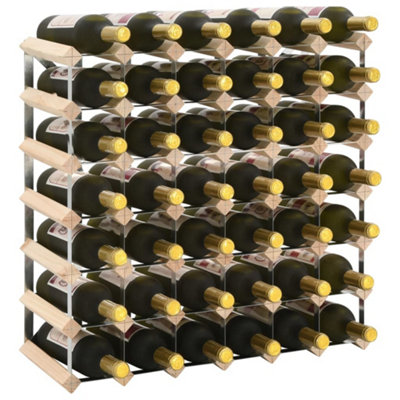 B&Q -  Wine Rack For 42 Bottles Solid Pinewood