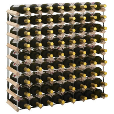 Vidaxl Wine Rack For 72 Bottles Solid Pinewood Wine Racks from B&Q