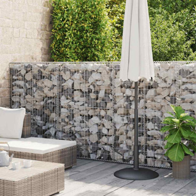 B&Q -  Gabion Wall With Covers Galvanised Steel 600X50X150 Cm