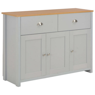 B&Q -  Sideboard Grey 112X35X81 Cm