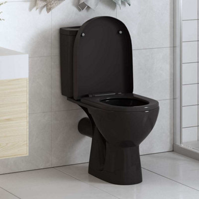 B&Q -  Soft-Close Toilet Seat With Quick-Release Design Black