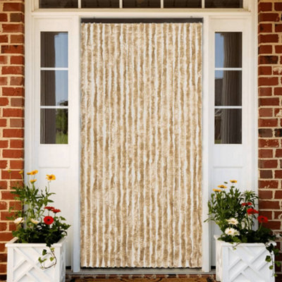 Vidaxl Insect Curtain Beige 90X220 Cm Chenille from B&Q