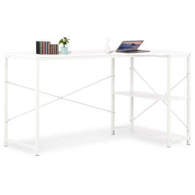 Vidaxl Computer Desk White 120X72X70 Cm Computer Desks from B&Q