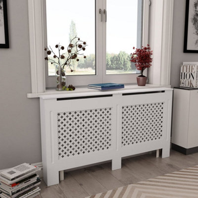 B&Q -  Radiator Cover White 152X19X81.5 Cm Mdf