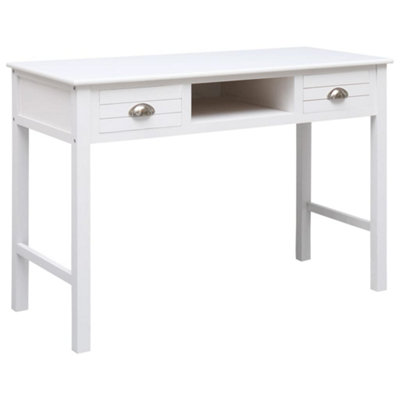 B&Q -  Writing Desk White 110X45X76 Cm Wood Desks