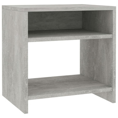 Vidaxl Bedside Cabinet Concrete 40X30x40 Cm Engineered Wood Grey