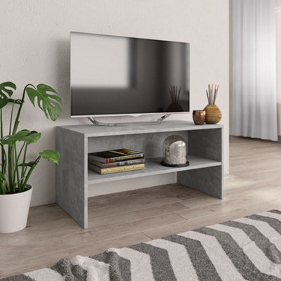Vidaxl Grey Tv Cabinet Concrete 80X40x40 Cm Engineered Wood
