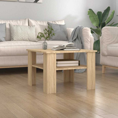 Vidaxl Coffee Table Sonoma Oak 60X60x42 Cm Engineered Wood