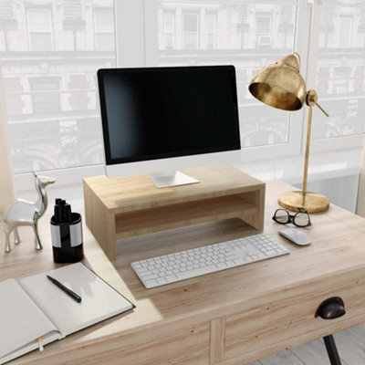 Vidaxl Monitor Stand Sonoma Oak 42X24x13 Cm Engineered Wood
