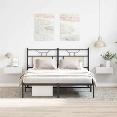B&Q -  Floating Nightstands 2 Pcs White 40X30X15Cm Engineered Wood