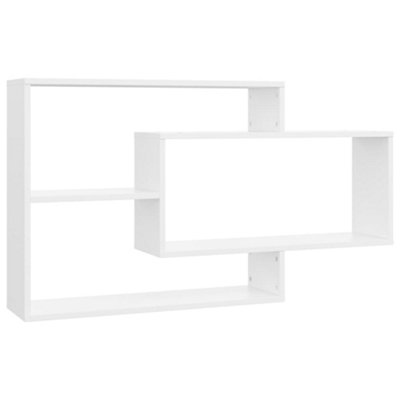 B&Q -  Wall Shelf White 104X20X58.5 Cm Engineered Wood