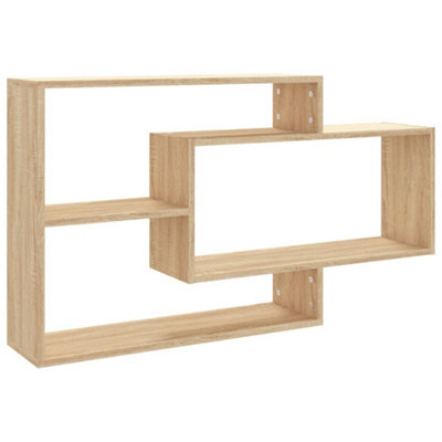 Vidaxl Wall Shelf Sonoma Oak 104X20X58.5 Cm Engineered Wood from B&Q