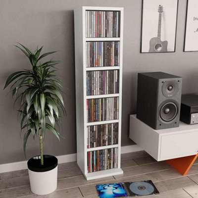 B&Q -  Cd Cabinet White 21X20X88 Cm Engineered Wood