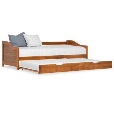 Vidaxl Pull-Out Sofa Bed Frame Without Mattress Honey 90X200 Cm Brown
